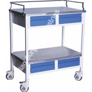Medicine Trolley with 4 Drawers